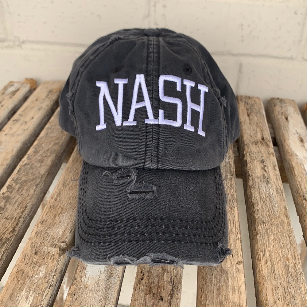 Distressed NASH High Ponytail Hat